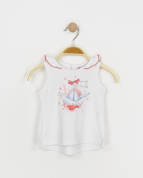 Picture of B01903 GIRLS 100% COTTON SLEEVELESS TOP